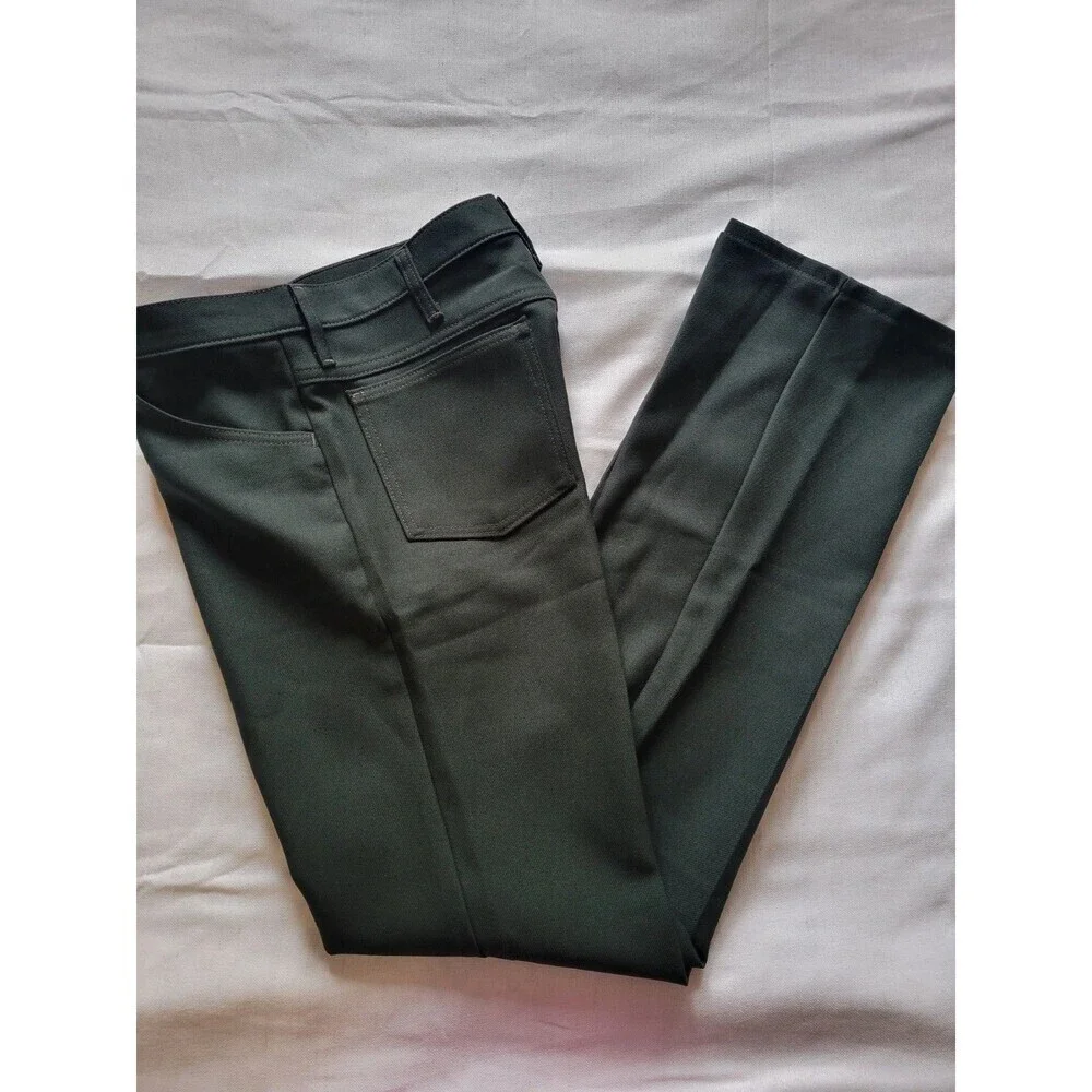 Vintage Wrangler Polyester Pants Mens 33x34 Green Bootcut 00082BT Western Flare